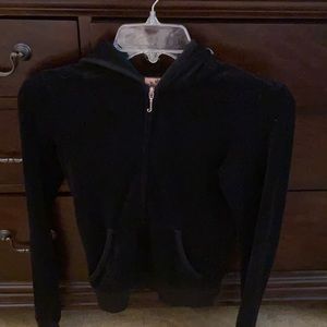 Juicy Couture hooded black zip jacket